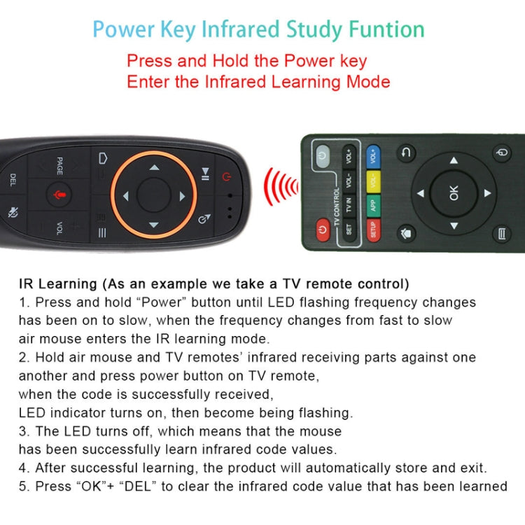 Intelligent Voice Remote Control With Learning Function, Style: G10S With Gyroscope