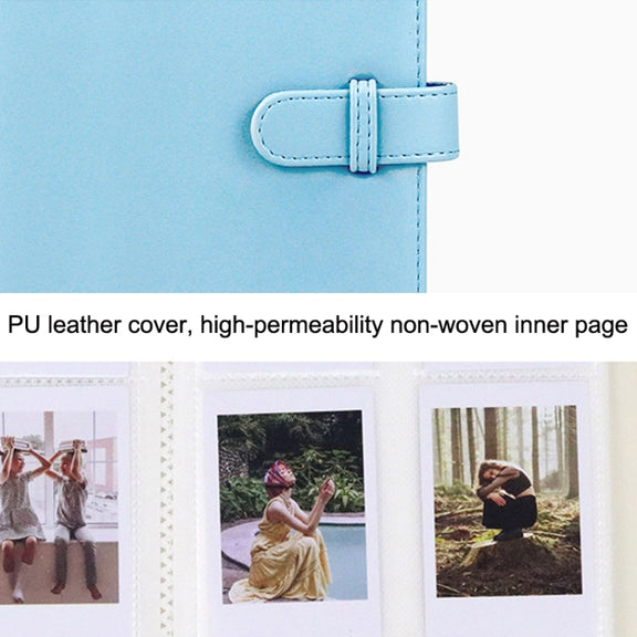 3 Inch PU Leather Retro Photo Album Photo Storage Commemorative Book(Brown)