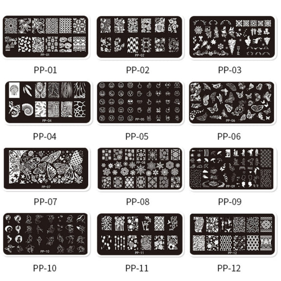 Butterfly Dream Nail Art Printed Steel Plate(E084-10)