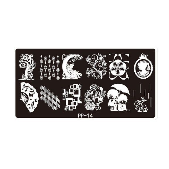 Butterfly Dream Nail Art Printed Steel Plate(E084-14)