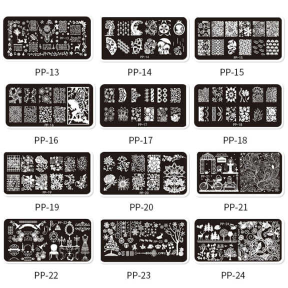Butterfly Dream Nail Art Printed Steel Plate(E084-16)