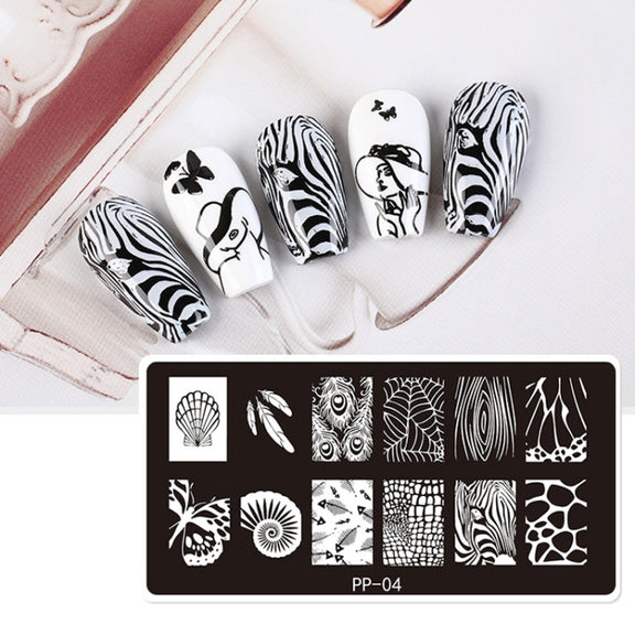 Butterfly Dream Nail Art Printed Steel Plate(E084-18)