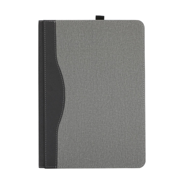 Leather All-inclusive Anti-drop Protective Case For Microsoft Surface Laptop Studio(Cotton Cloth Texture-Light Gray)