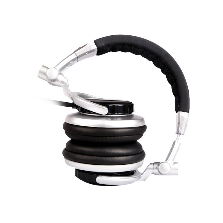 SENICC ST-80 Head-mounted HIFI Headset Spring Line Headset(Silver)