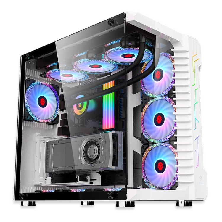 Computer CPU RGB luminous Radiator 1 Fan+Remote Control