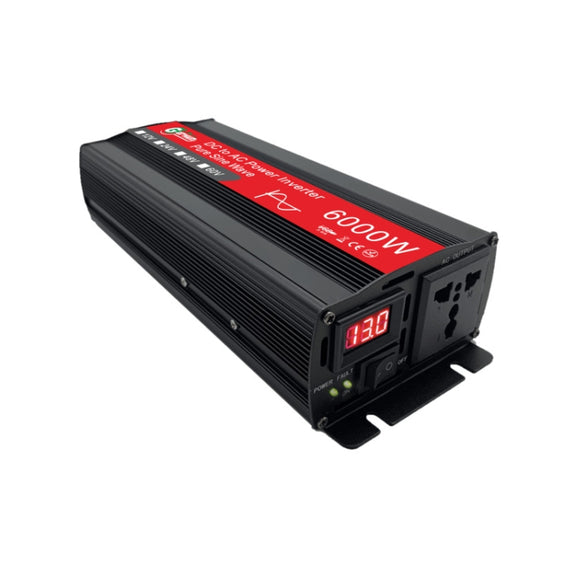Gurxun 6000W High Power Sine Wave Inverter With Single Digital Display, Specification: 60V-220V