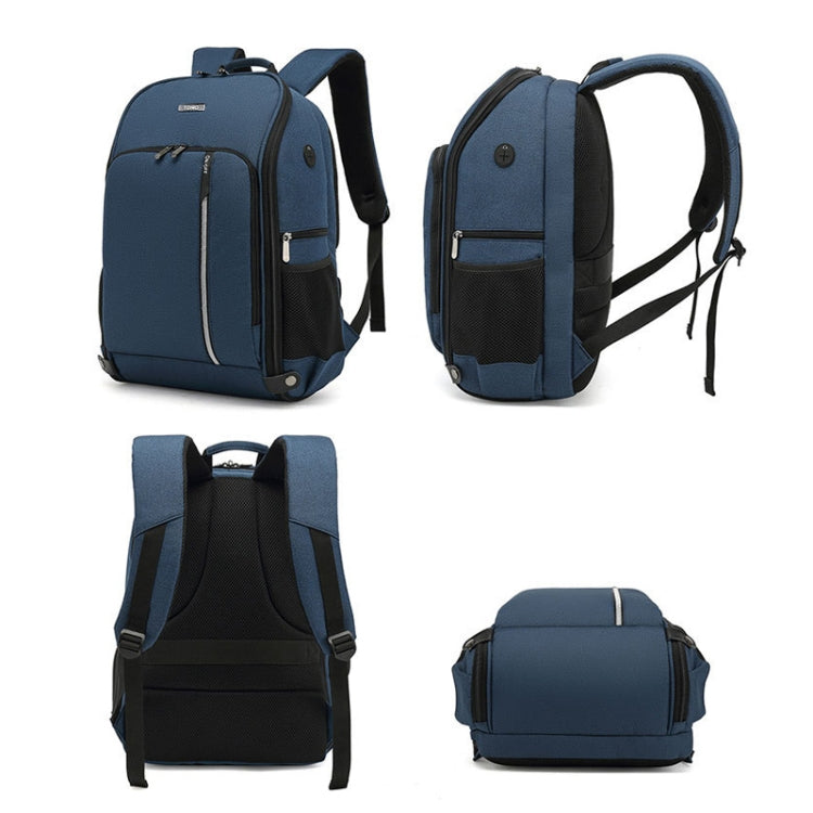 TONO LED Light SLR Digital Camera Backpack With USB Port(Black)
