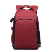 Cationic SLR Backpack Water-resistant Photography Backpack with Headphone Cable Hole(Red)