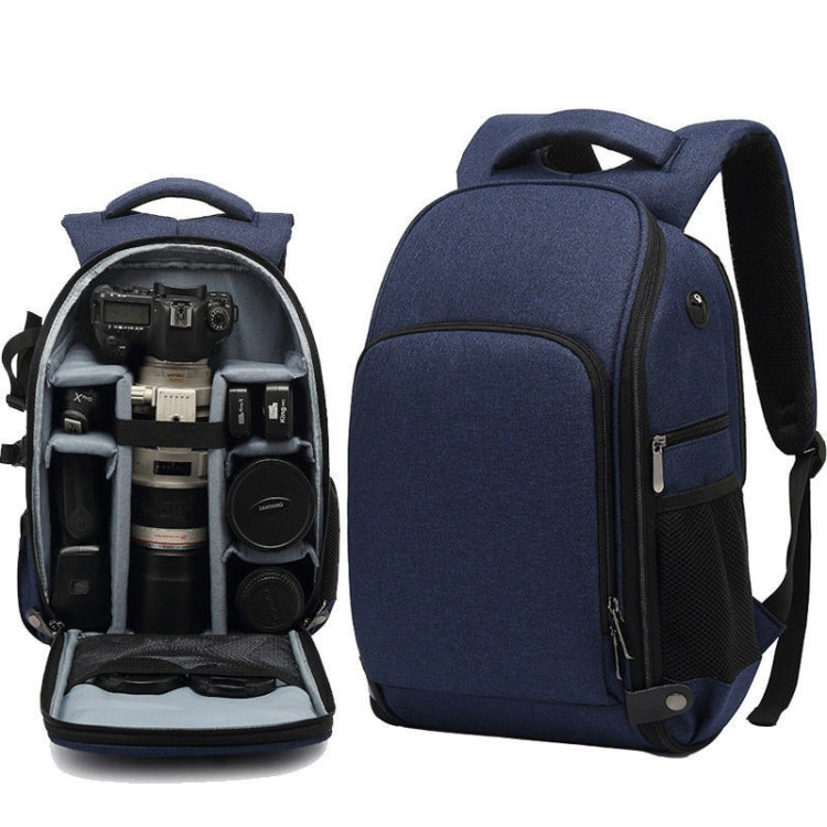 Cationic SLR Backpack Water-resistant Photography Backpack with Headphone Cable Hole(Black)