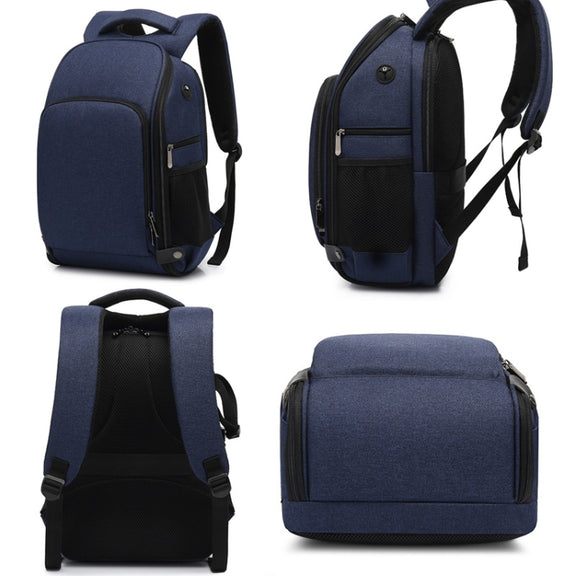 Cationic SLR Backpack Water-resistant Photography Backpack with Headphone Cable Hole(Black)