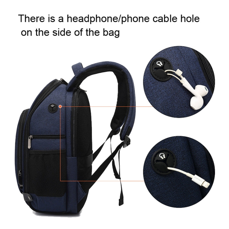 Cationic SLR Backpack Water-resistant Photography Backpack with Headphone Cable Hole(Black)