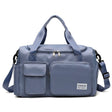 B-X336 Large Capacity Waterproof Travel Gym Bag Luggage Bag, Size: L(Fog Blue) - Travel Bags by PMC TechLife | Online Shopping South Africa | PMC TechLife
