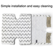 2PCS Steam Mop H Type Wiper For Shark P3 / P5 / P8 / T8 / S3973 / S5003D(Gray Black)