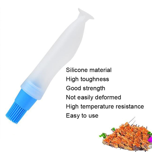 4 PCS Convenient Silicone Baking BBQ Oil Bottle Brush(Color Random Delivery)