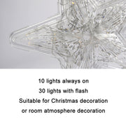 Christmas Tree Top Light LED Glowing Star Lights, Size: Small EU Plug(Blue)