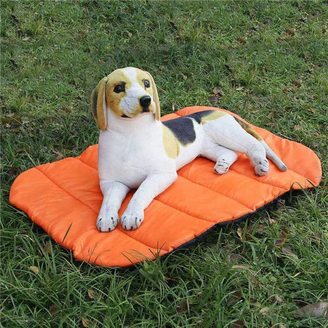 Pet Outdoor Water-resistant Cushion Camping Cats And Dog Sleeping Pad, Size: Large 110x76cm(Orange)