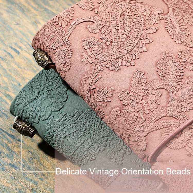 A6  Retro Lace Carved Girls Hand Ledger Diary With 3 Separate Inner Pages(Bright Orange)