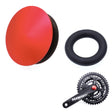 Bicycle Hollow Integrated CNC Aluminum Alloy Crankset Dust Cover, Size: 21-23mm(Red) - Maintenance tools by PMC TechLife | Online Shopping South Africa | PMC TechLife