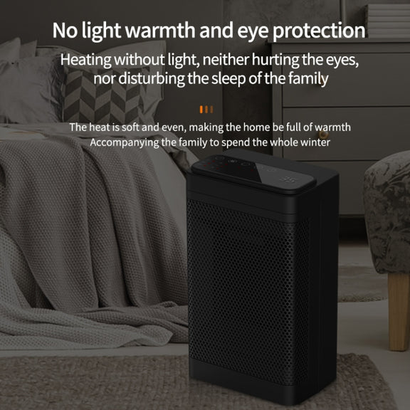 Office Household Mute Desktop Shaking Head Electric Heaters, Spec: Screen (UK Plug)