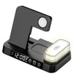 A37 30W 3-in-1 Wireless Charging Phone Stand with RGB Night Light & Alarm Clock & Watch Charger For Apple Function(Black) - free shipping - PMC TechLife - Order now!