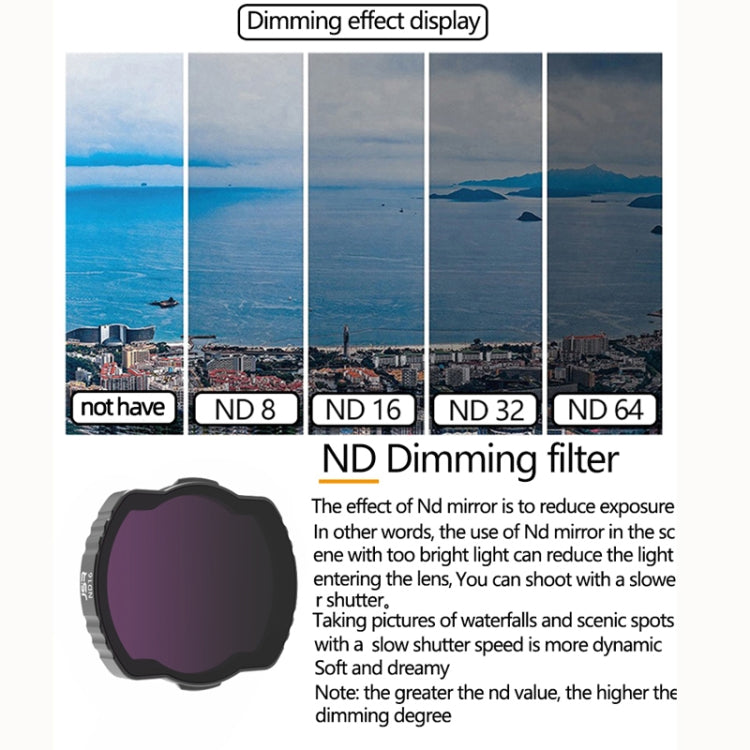 JSR  Adjustable Filter For DJI Avata,Style: ND8 ND16 ND32