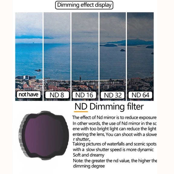 JSR  Adjustable Filter For DJI Avata,Style: ND8 ND16 ND32