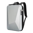 Bopai 61-93318A Hard Shell Waterproof Expandable Backpack with USB Charging Hole, Spec: Password (Silver) - free shipping - PMC TechLife - Order now!
