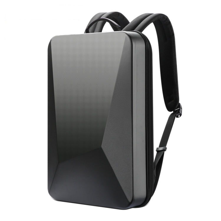 Bopai 61-93318A Hard Shell Water-resistant Expandable Backpack with USB Charging Hole, Spec: Regular (Black)
