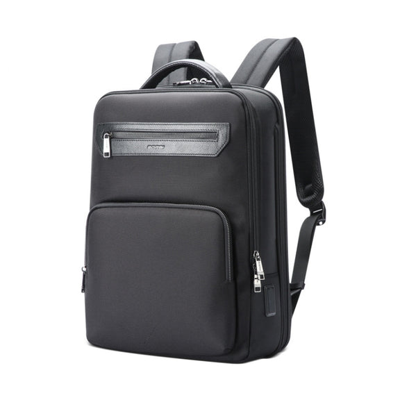 Bopai 61-121518 Multi-compartment Water-resistant Expandable Backpack with USB Charging Hole(Black)