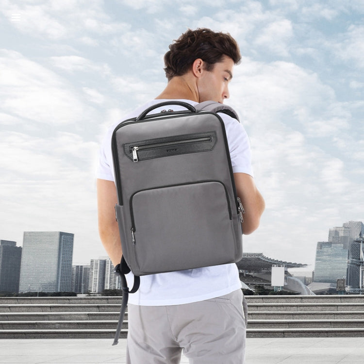 Bopai 61-121518 Multi-compartment Water-resistant Expandable Backpack with USB Charging Hole(Dark Gray)