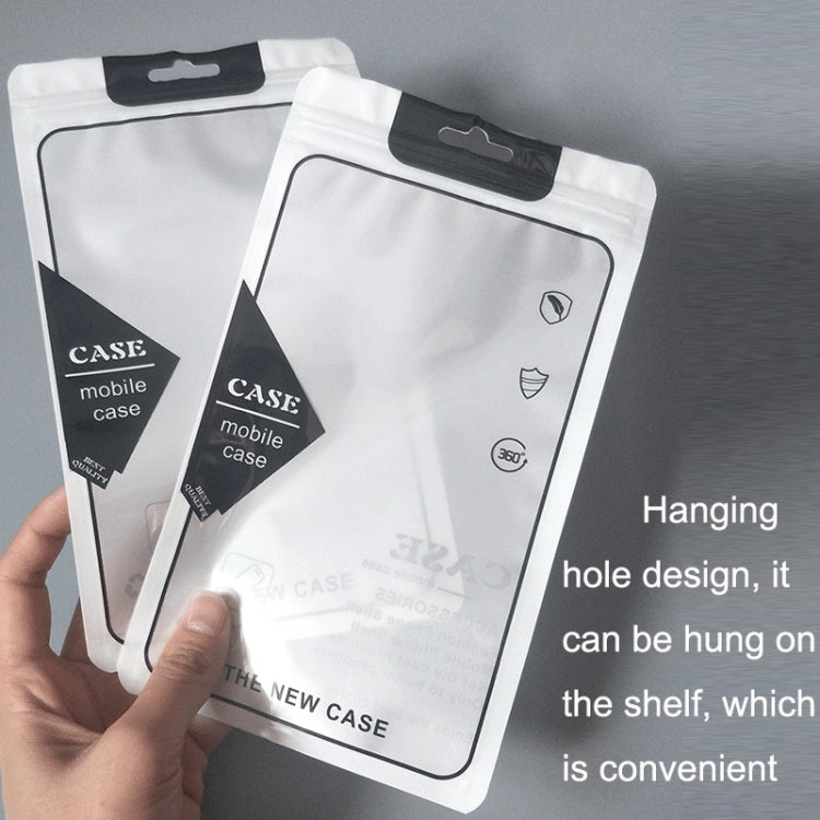 100PCS Phone Case Translucent Yin Yang Self-sealing Packaging Bag(Black)