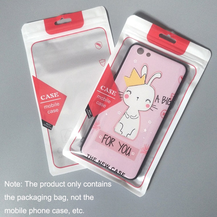 100PCS Phone Case Translucent Yin Yang Self-sealing Packaging Bag(Black)