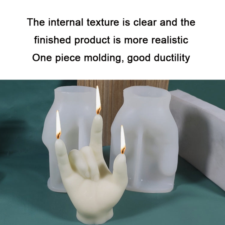 DIY Hand Shaped Scented Candle Silicone Mold, Specification: SX-LZ-332