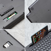 2.4G Bluetooth Wireless Keyboard With Card Slot Bracket No Touchpad