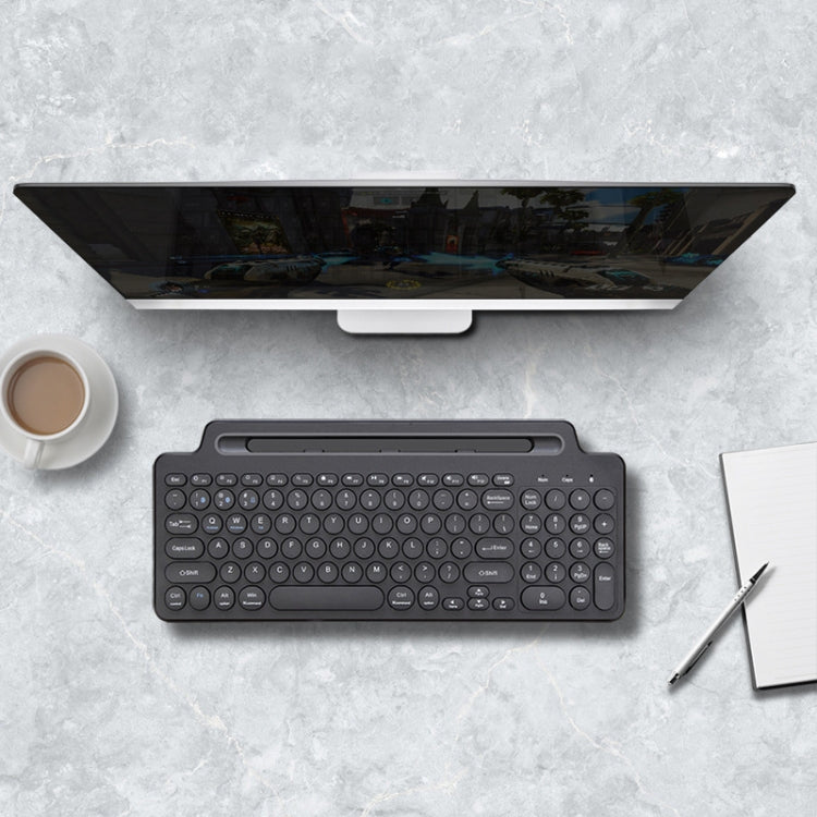 2.4G Bluetooth Wireless Keyboard With Card Slot Bracket No Touchpad
