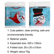 Christmas Halloween Party Event Decoration Tablecloth(Red Snowman)