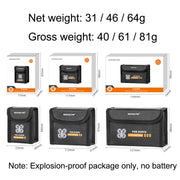 Sunnylife AT-DC478 Put 2 Batteries Battery Explosion-proof Bag For DJI Avata