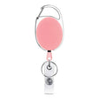 68cm Retractable Pull Badge Reel Zinc Alloy ID Lanyard Name Tag Card Badge Holder(Pink) - Name Card Holder by PMC TechLife | Online Shopping South Africa | PMC TechLife | Buy Now Pay Later Mobicred