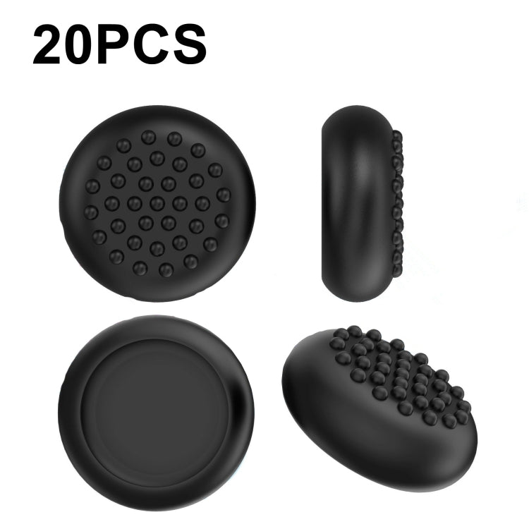 20 PCS Peripheral Button VR Handle Rocker Silicone Protective Cover, For Meta Quest 2(Black)