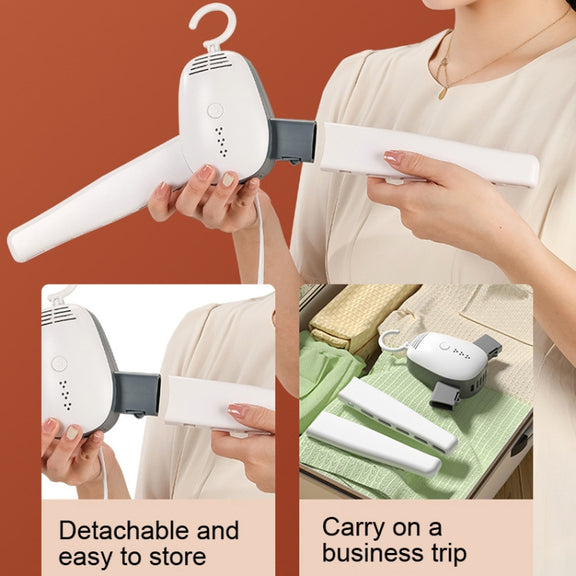 150W  Hanger Type Folding Mini Dryer Shoe Dryer With UV Sterilization Function EU Plug
