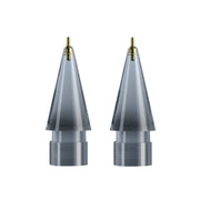 For Apple Pencil 1/2 2pcs Stylus Transparent Replacement Needle Nib, Spec: Extended (Gray)