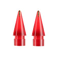 For Apple Pencil 1/2 2pcs Stylus Transparent Replacement Needle Nib, Spec: Round (Red) - Pencil Accessories by PMc TechLife | Online Shopping South Africa | PMc TechLife | Buy Now Pay Later Mobicred