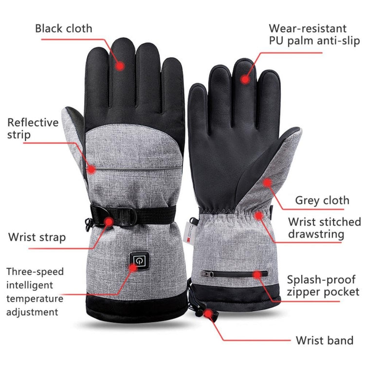Winter Heating Hand Warmer Electric Thermal Gloves ,Specification: With Battery Box