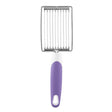 Tomato Luncheon Meat Slicer Non-slip Stainless Steel Fruit Cutter(Purple) - Cutter & Peeler by PMC TechLife | Online Shopping South Africa | PMC TechLife