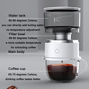 Mini Portable Drip Coffee Machine(White)