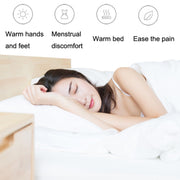 U-shaped PVC Hot Compress Shoulder And Neck Explosion-proof Water Injection Hot Water Bag(Rose Red + Light Pink)