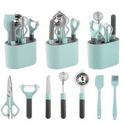 6 PCS / Set Stainless Steel Peeler Kitchen Gadgets Set With Storage Holder