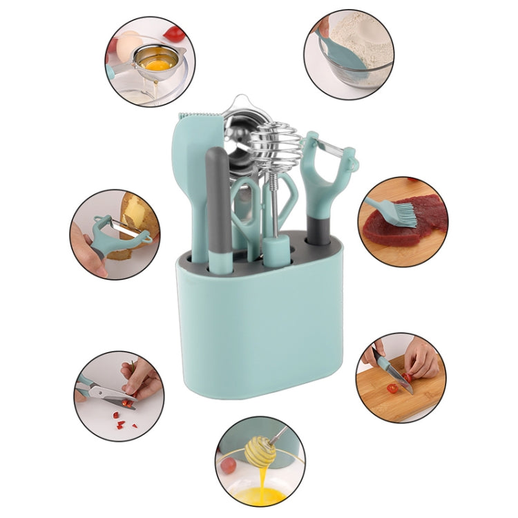 6 PCS / Set Stainless Steel Peeler Kitchen Gadgets Set With Storage Holder
