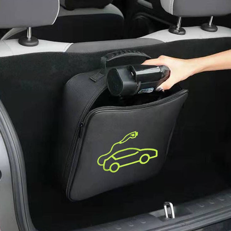 Car Charging Cable Storage Bag Carry Bag For Electric Vehicle Charger Plugs,Spec: Large With Logo