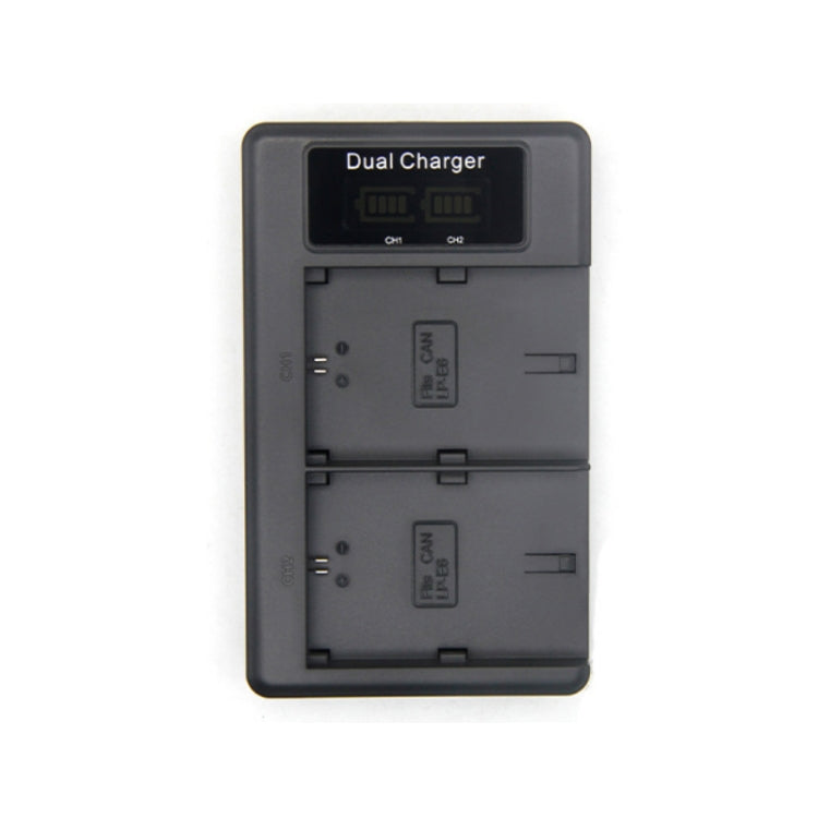 LP-E6 SLR Camera Vertical Dual Battery Charger